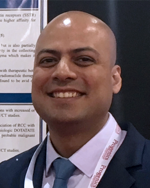 Abhishek Jha at a poster session